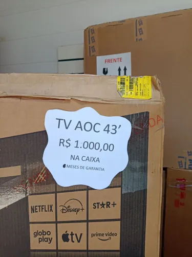 Tv AOC 43 na Caixa