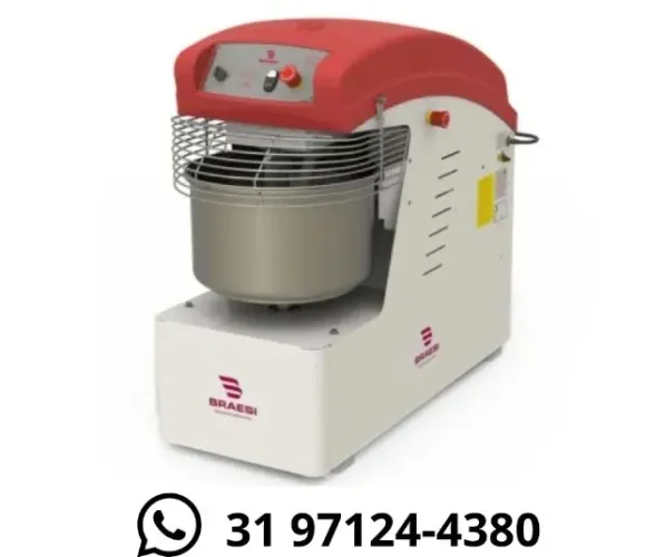 Amassadeira Espiral 25KG Monofásica Braesi