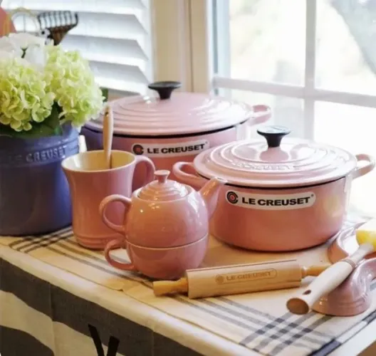 Rolo Macarrão Decorativo Suporte Receitas e Fotos Le Creuset