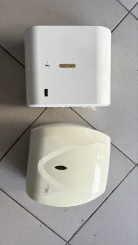 Papeleira parede - dispenser papel usado kit 2