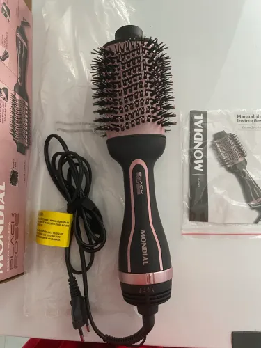 Escova Secadora Mondial Black Rose cerdas duplas