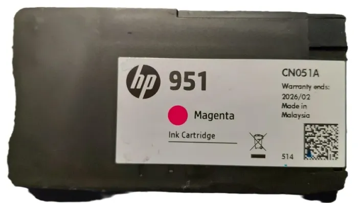 Cartucho HP 951 Recarregável CN047AL Magenta Não remanufaturado Original