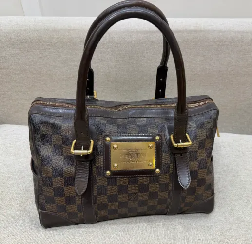 Bolsa Louis Vuitton Berkeley Canvas Damier Ebene Autêntica (Original)