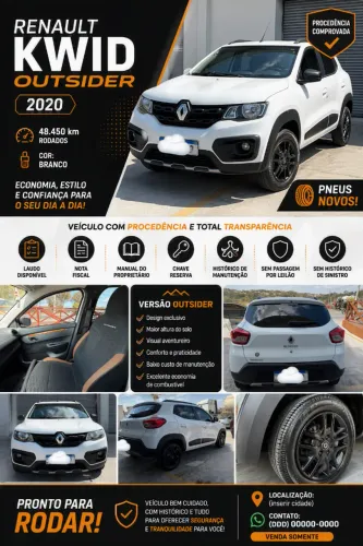 Renault Kwid Outsider 1.0 Flex 12V 5P Mec. 2020