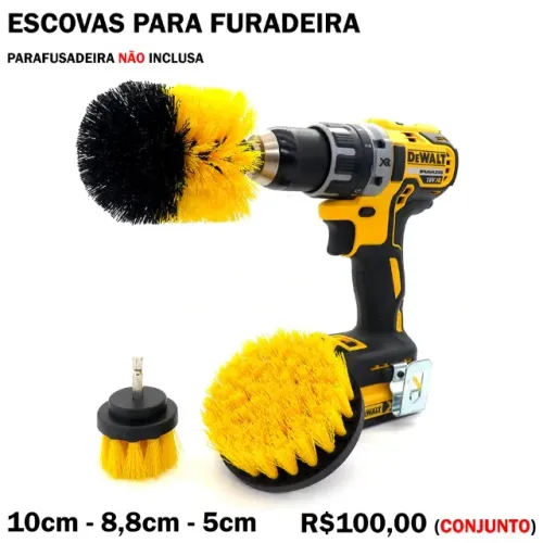 Conjunto Escova para Furadeira