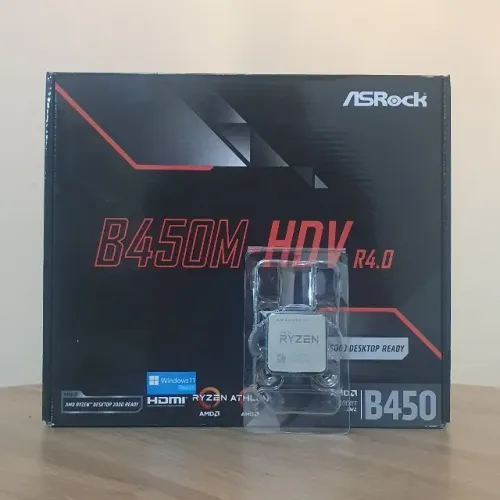 KIT UPGRADE RYZEN 3 3200G + B450M ASROCK COM GARANTIA!