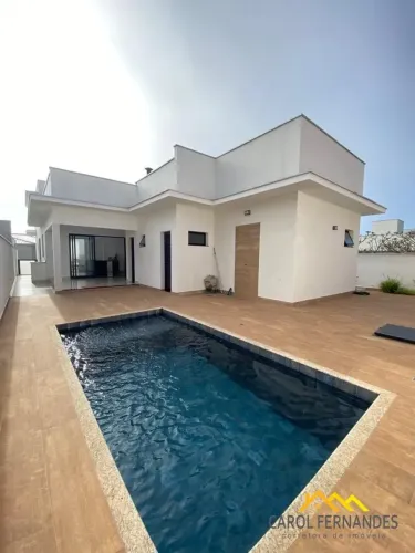 Casa no Condomínio Damha I, Bairro Bongue com 3 suítes e área gourmet completa com piscina