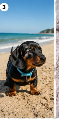 Baby ativo e brincalhão Teckel/Dachshund/Salsicha/Salsichinha/Basset/Cofap
