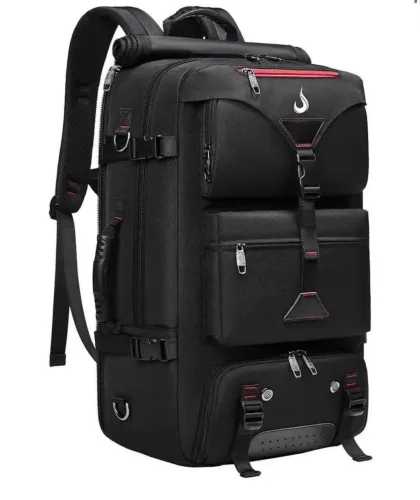 Mochila Rise Mode T-01 Base para Notebook até 15.6" com Ventilação e Hub USB, Preto.