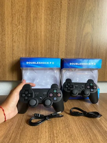 Kit 2 Controles PS3 Wireless - Novos