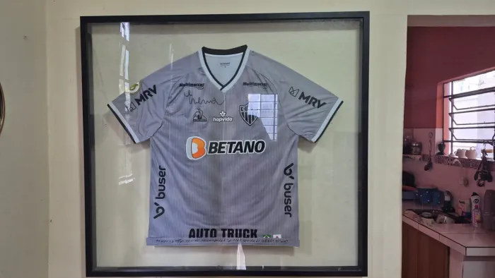 Camisa do galo na moldura