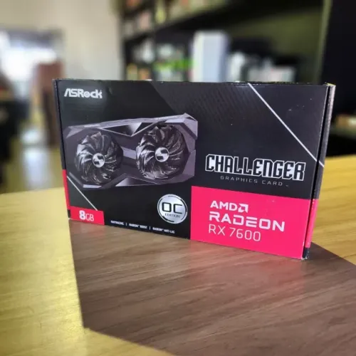 RX 7600 8gb Asrock Challenger Placa de video Nova a pronta entrega