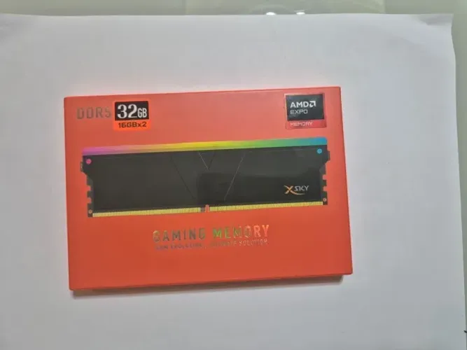 Memória RAM DDR5 32GB (2x16GB) 6000MHz CL30 V-Color Manta XSky RGB - AMD EXPO