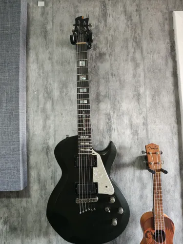 Guitarra Cort Evl z6 Ébano, EMG, Inox, top!