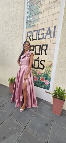 Vestido de Festa - Cor Rosé