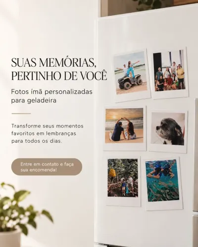 Foto imã para geladeira