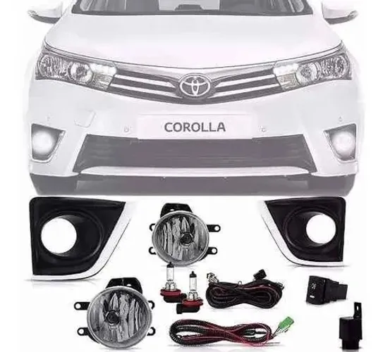 Kit Farol Milha Neblina Cromado Corolla 2015 2016 2017