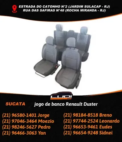 Jogo de banco Renault Duster
