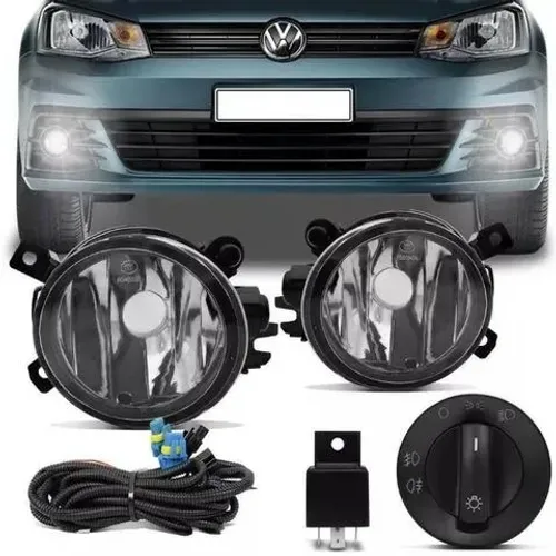 Farol de Milha Gol G7 2016 / 2017 - Botão original e Moldura Cromadas