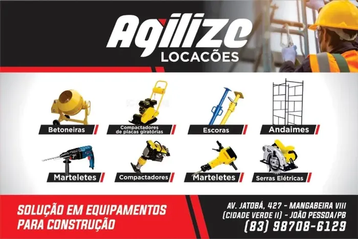 Aluguel de andaimes betoneira e escoras