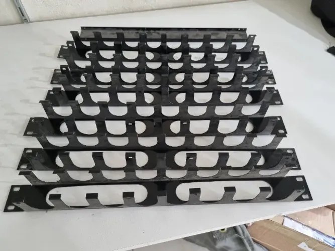 Organizador de cabos para rack 19 polegadas