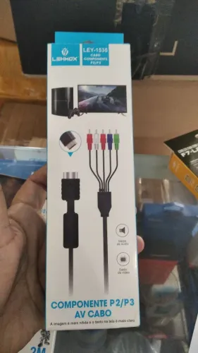 Cabo Componente P2/P3 AV para PS2, PS3 e Outros