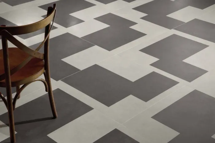 Porcelanato Acetinado Soma Concreto 80x80cm borda reta Portobello "C".