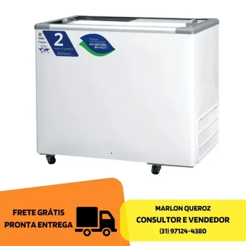Freezer Horizontal 311 Litros Novo Tampa Cega 110v