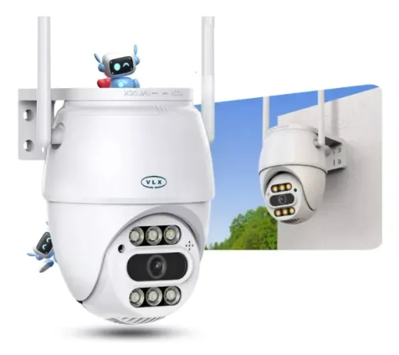 Camera Smart 4mp a Prova Dágua e Visão Noturna App Icsee Interna/Externa