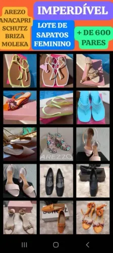 LOTE DE SAPATOS FEMININO, LEIAM: