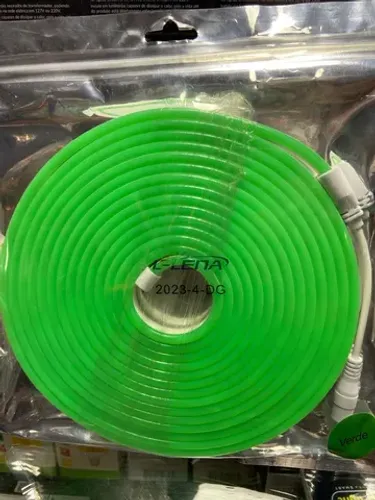 Fita neon 5m 12v VERDE (loja)