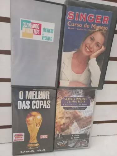 Fitas vhs antigas preço cada