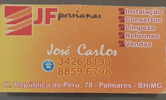 JF Persianas - Instalação, Conserto e Venda de Persianas