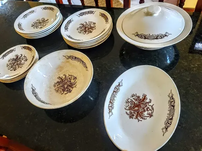 De$490 por $349 Conjunto aparelho de jantar nadir 19 peças