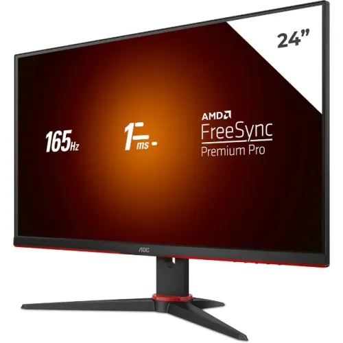 Monitor Gamer AOC Viper 24" Full HD 165Hz, VA, 2 Hdmi, DisplayPort, Vesa - 24G2Se