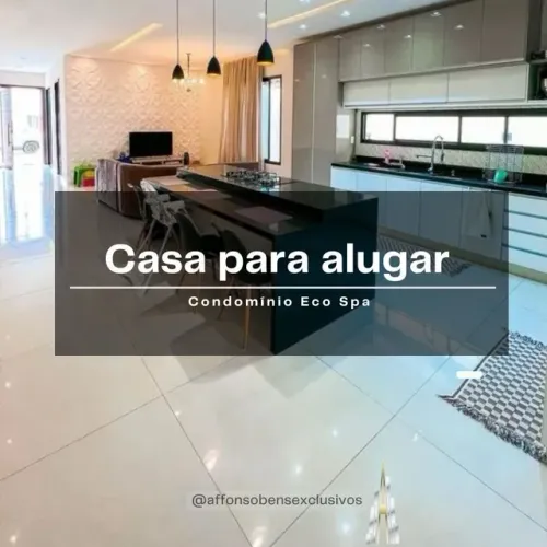ALUGO CASA CONDOMÍNIO ECO SPA! Com energia solar!