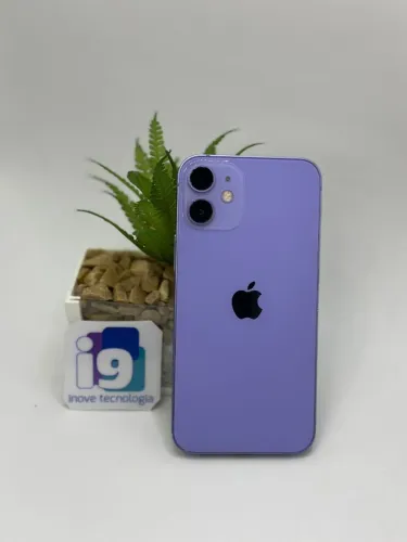 iPhone 12 mini   Lilás  84% saúde da bateria  128GB SEMI NOVO COM GARANTIA LOJA FISICA 