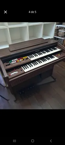 Órgão de música vintage Gambitt 1985 raro