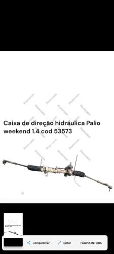 Caixa de direção hidráulica Palio weekend 1.4