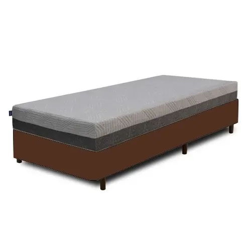 Colchão Solteiro D28/D40 Fit Visco + Base Box Simples 