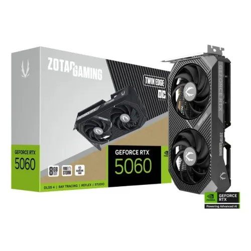 Placa De Video Zotac Geforce RTX 5060 Twin Edge Oc 8GB Gddr7
