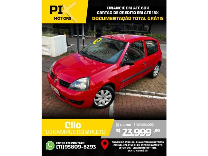 Renault Clio Campus Hi-flex 1.0 16V 3P 2012