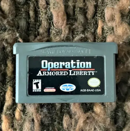 CARTUCHO OPERATION ARMORED LIBERTY ORIGINAL MAJESCO NINTENDO GAMEBOY ADVANCE GAME BOY