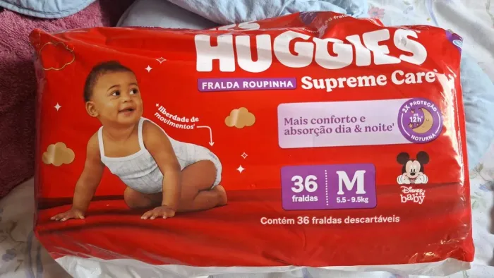 Fralda Descartável Huggies Pants - Pacote com 36 unds Tam. M e pacote com 100 unds Tam. M