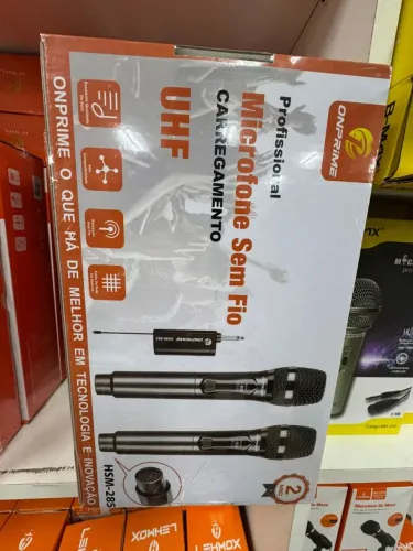 Kit 2 Microfone Sem Fio ONPRIME UHF