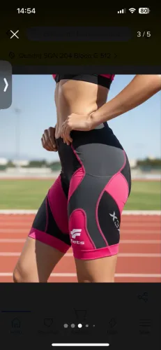 Bermuda de ciclismo feminina Flets
