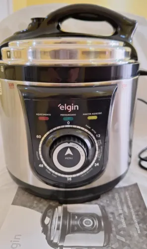 Panela Pressão Elétrica Elgin - 220 V - 4 Litros - 840w Aço Inox