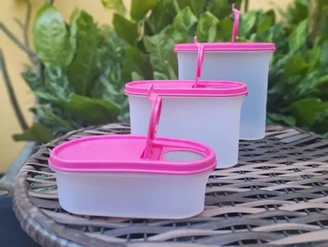 Jogo de potes modulares - 3 peças 