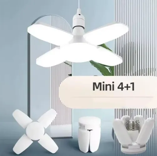 Lâmpada dobrável estilo ventilador 