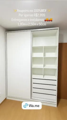 Black Friday Roupeiro em 100%MDF, Aproveite sob medida de acordo com seu espaço!!